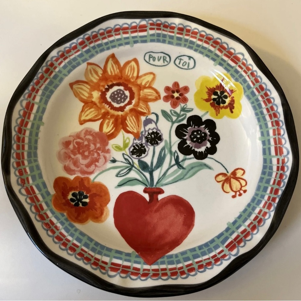 Nathalie Lete Por Toi Flower Dinner Plate - Anthro
